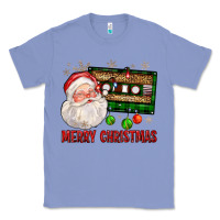 Colony Blue Merry christmas santa cassette Classic Tee - FaDigitalArtStudio
