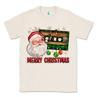 Natural Merry christmas santa cassette Classic Tee - FaDigitalArtStudio