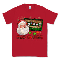 Red Merry christmas santa cassette Classic Tee - FaDigitalArtStudio