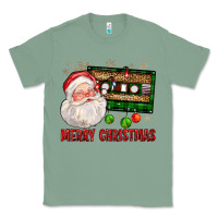 Sage Merry christmas santa cassette Classic Tee - FaDigitalArtStudio