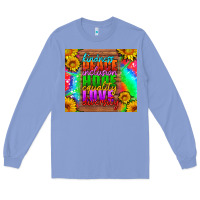 Colony Blue kindness peace inclusion hope equality love diversity Long Sleeve Tee - HRA Design Shop