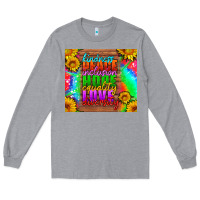 Heather Grey kindness peace inclusion hope equality love diversity Long Sleeve Tee - HRA Design Shop