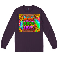 Plum kindness peace inclusion hope equality love diversity Long Sleeve Tee - HRA Design Shop