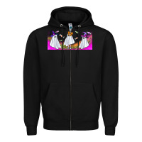 Black cutes ghosts libbey glass Zipper Hoodie - BundleAndBundleShop
