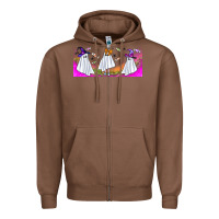 Chestnut cutes ghosts libbey glass Zipper Hoodie - BundleAndBundleShop