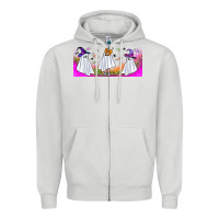 Dove Grey cutes ghosts libbey glass Zipper Hoodie - BundleAndBundleShop