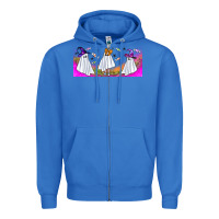 Cutes Ghosts Libbey Glass Zipper Hoodie | Teevron