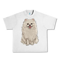 Lunar Rock white pomeranian Urban Heavy Tee - RanaPortraitStore