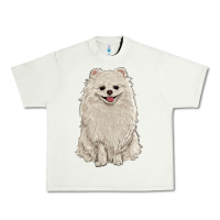 Pistachio white pomeranian Urban Heavy Tee - RanaPortraitStore