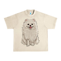Sandshell white pomeranian Urban Heavy Tee - RanaPortraitStore