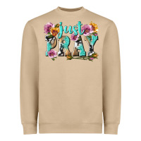 Mushroom just pray Heavyweight Sweatshirt - texasbilliewilder