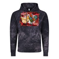 Cloud Black xoxo rooster and chicken Vintage Hoodie - RanaPortraitStore