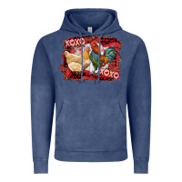 Vintage Denim xoxo rooster and chicken Vintage Hoodie - RanaPortraitStore