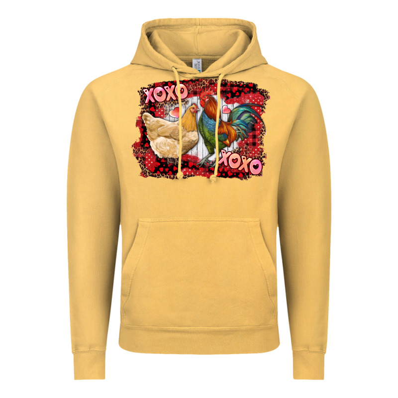Xoxo Rooster And Chicken Vintage Hoodie by RanaPortraitStore | Teevron