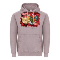 Vintage Zinc xoxo rooster and chicken Vintage Hoodie - RanaPortraitStore
