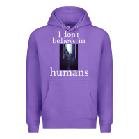 Purple I don't believe i̇n humans Premium Hoodie - Bettercallsaul