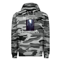 Slate Camo I don't believe i̇n humans Premium Hoodie - Bettercallsaul