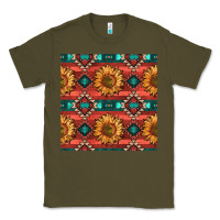Army Green native american aztec seamless pattern 2 Classic Tee - BundleAndBundleShop