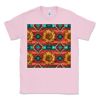 Bubblegum Pink native american aztec seamless pattern 2 Classic Tee - BundleAndBundleShop