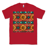 Red native american aztec seamless pattern 2 Classic Tee - BundleAndBundleShop