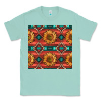 Seafoam native american aztec seamless pattern 2 Classic Tee - BundleAndBundleShop