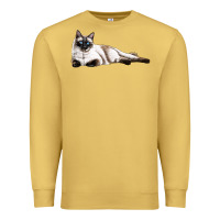 Antique Gold siamese Premium Sweatshirt - LillyAllenDesigns
