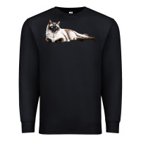 Black siamese Premium Sweatshirt - LillyAllenDesigns