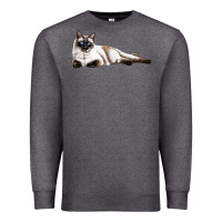 Charcoal Heather siamese Premium Sweatshirt - LillyAllenDesigns