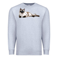 Heather Grey siamese Premium Sweatshirt - LillyAllenDesigns