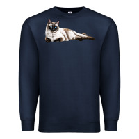 Navy siamese Premium Sweatshirt - LillyAllenDesigns
