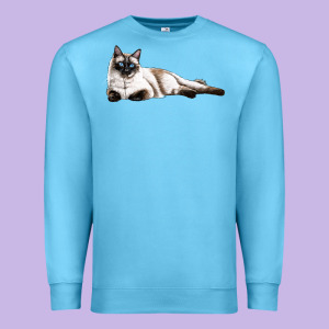 Siamese Premium Sweatshirt Designed By Lillyallendesigns