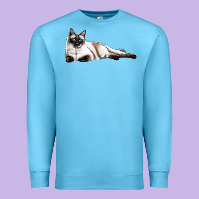 Siamese Premium Sweatshirt Designed By Lillyallendesigns