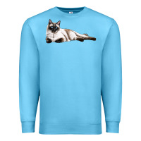 Ocean Blue siamese Premium Sweatshirt - LillyAllenDesigns