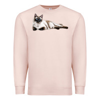 Pale Pink siamese Premium Sweatshirt - LillyAllenDesigns