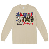 Mushroom small town america Long Sleeve Tee - CowhideDigitalArt