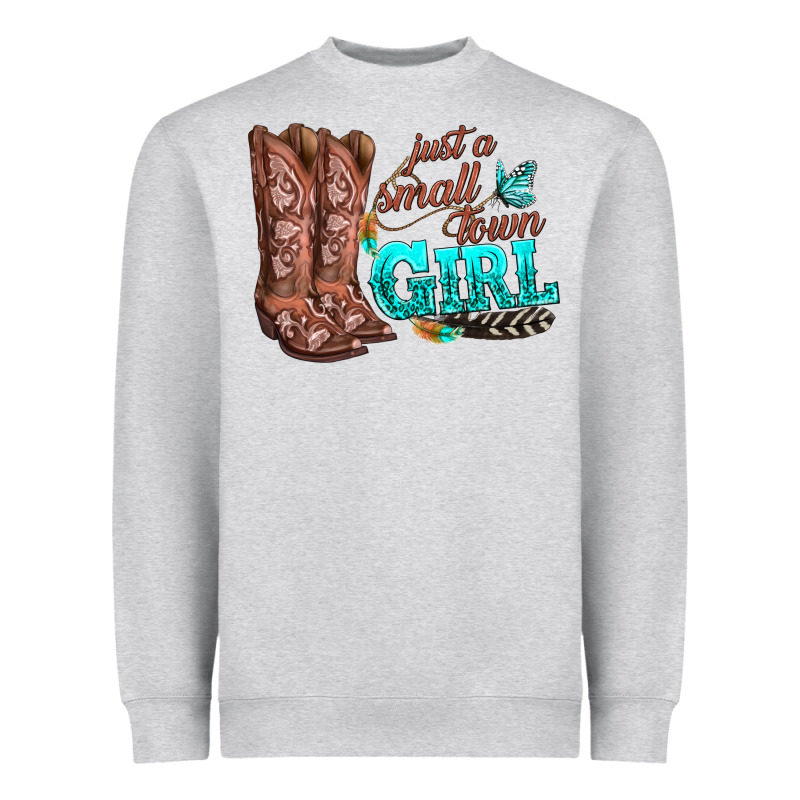 Justas Malltown Girlie Heavyweight Sweatshirt by texasbilliewilder | Teevron