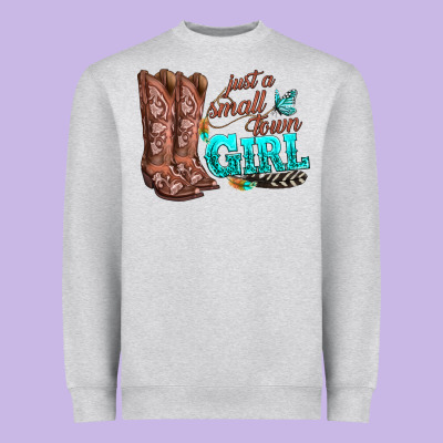 Justas Malltown Girlie Heavyweight Sweatshirt Designed By Texasbilliewilder
