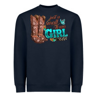 Navy justas malltown girlie Heavyweight Sweatshirt - texasbilliewilder