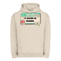Hello Id Rather Be Reading Urban Hoodie | Teevron