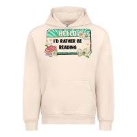 Sandshell hello id rather be reading Urban Hoodie - Artiststas