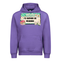 Tulip hello id rather be reading Urban Hoodie - Artiststas