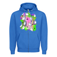True Royal ghost halloween patch Zipper Hoodie - BundleAndBundleShop