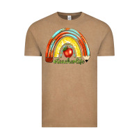 Vintage Coffee teacher life with rainbow Vintage Tee - texasbilliewilder