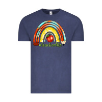 Vintage Denim teacher life with rainbow Vintage Tee - texasbilliewilder