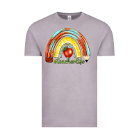 Vintage Zinc teacher life with rainbow Vintage Tee - texasbilliewilder