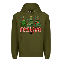 Army Green festive af Premium Hoodie - MaliasSmallBusiness