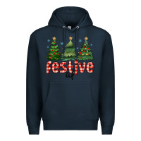 Navy festive af Premium Hoodie - MaliasSmallBusiness