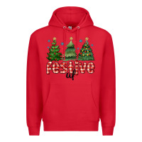 Red festive af Premium Hoodie - MaliasSmallBusiness