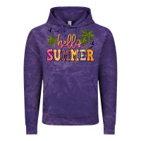 Cloud Purple hello summer Vintage Hoodie - JahusDesignShop