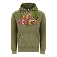 Vintage Olive hello summer Vintage Hoodie - JahusDesignShop